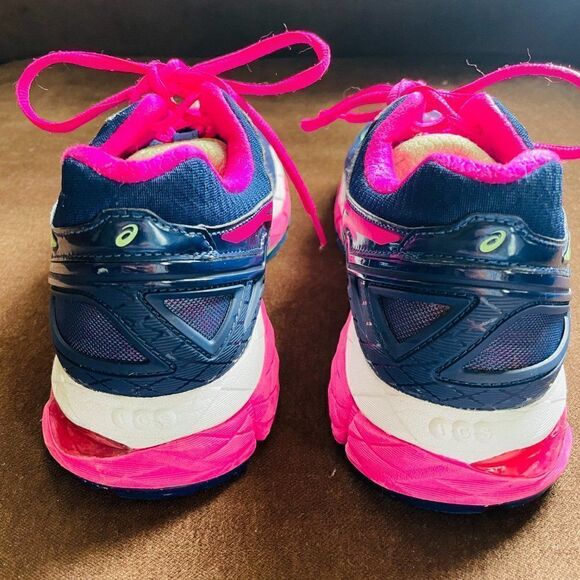 NEW Asics GEL KAYANO 22 Navy Blue Pink 9 Medium US 40.5 EUR 6.5 UK - Picture 5 of 9